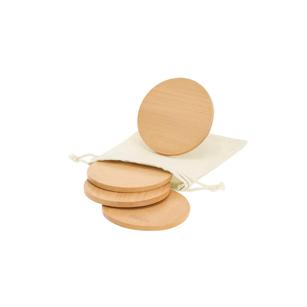 Set Sottobicchieri Elmor natural - personalizzabile con logo