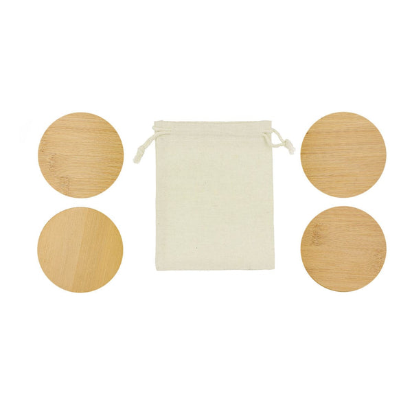 Set Sottobicchieri Elmor natural - personalizzabile con logo