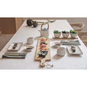 Set sushi per 2 persone Ukiyo bianco - personalizzabile con logo