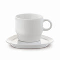 Set tazza triangolo Satellite 180ml Bianco - personalizzabile con logo