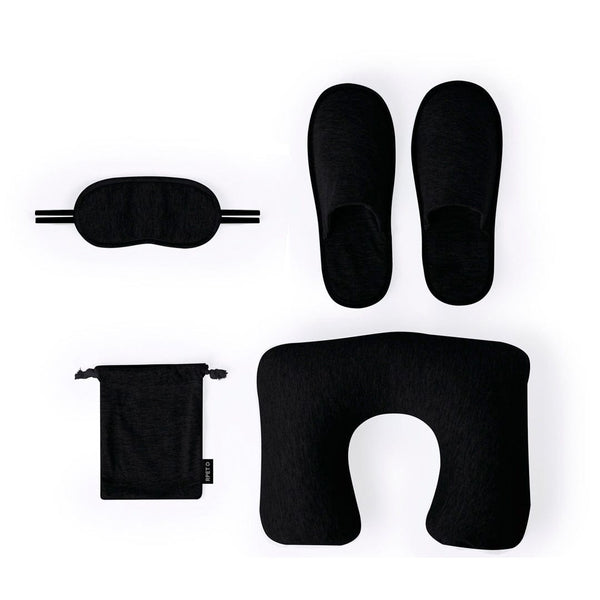 Set Viaggio Alkes nero - personalizzabile con logo
