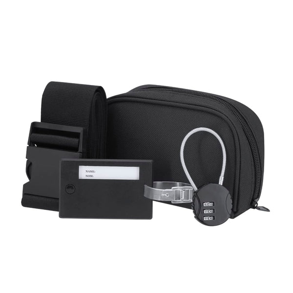Set Viaggio Biccap nero - personalizzabile con logo