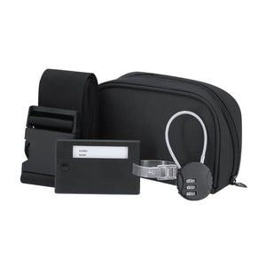 Set Viaggio Biccap nero - personalizzabile con logo
