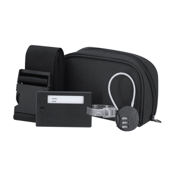 Set Viaggio Biccap nero - personalizzabile con logo