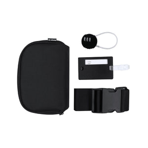 Set Viaggio Biccap nero - personalizzabile con logo