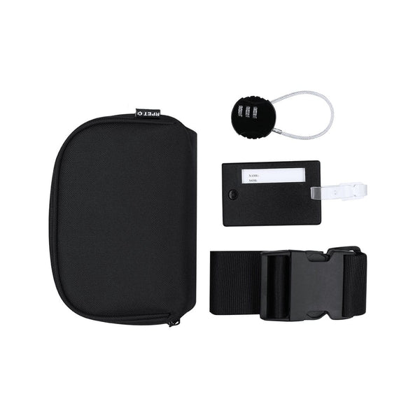 Set Viaggio Biccap nero - personalizzabile con logo