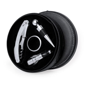 Set Vino Albion nero - personalizzabile con logo