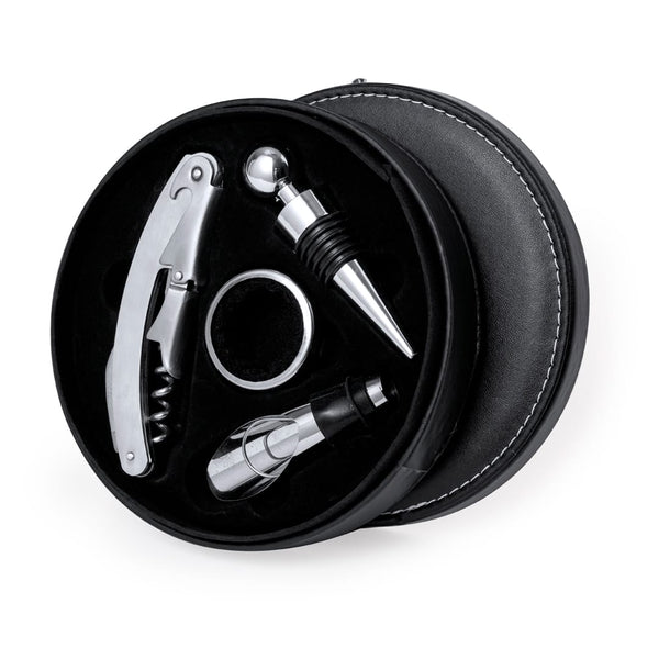 Set Vino Albion nero - personalizzabile con logo