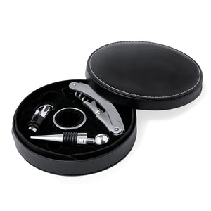 Set Vino Albion nero - personalizzabile con logo