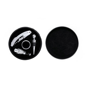 Set Vino Albion nero - personalizzabile con logo