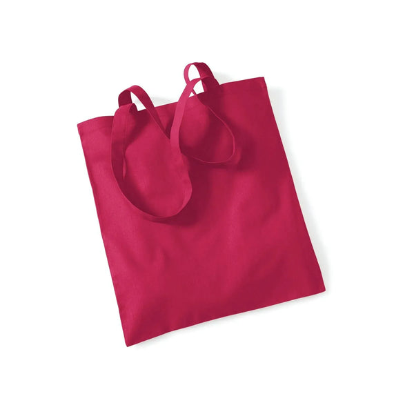 Shopper 140g di qualità in 48 colori cranberry - personalizzabile con logo