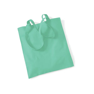 Shopper 140g di qualità in 48 colori mint - personalizzabile con logo