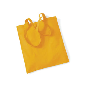Shopper 140g di qualità in 48 colori mustard - personalizzabile con logo