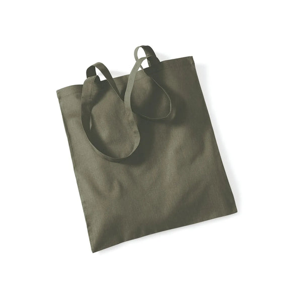 Shopper 140g di qualità in 48 colori olive green - personalizzabile con logo