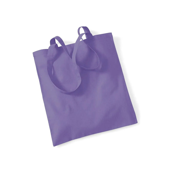 Shopper 140g di qualità in 48 colori violet - personalizzabile con logo