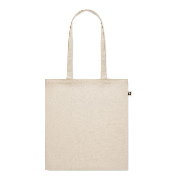 Shopper 140g in cotone riciclato beige - personalizzabile con logo