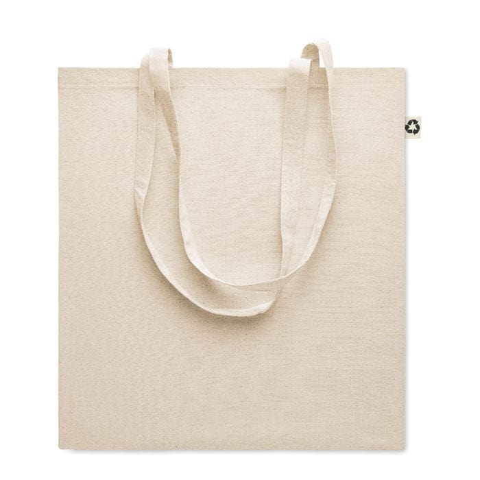 Shopper 140g in cotone riciclato beige - personalizzabile con logo