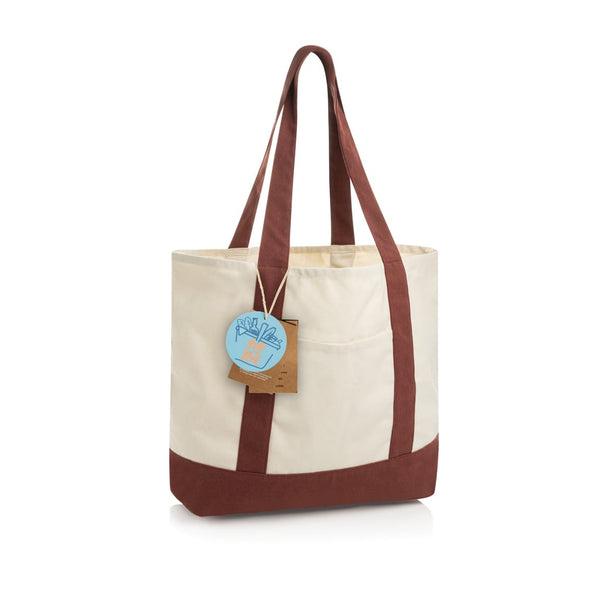 Shopper 350gm2 SHOP LOCAL in cotone riciclato AWARE™ - personalizzabile con logo