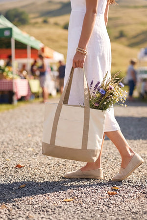 Shopper 350gm2 SHOP LOCAL in cotone riciclato AWARE™ - personalizzabile con logo