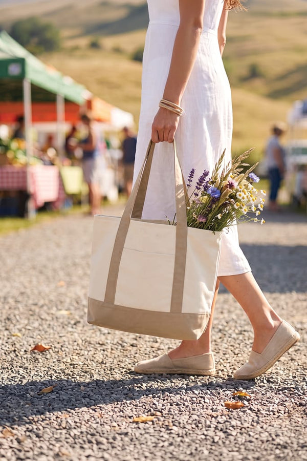 Shopper 350gm2 SHOP LOCAL in cotone riciclato AWARE™ - personalizzabile con logo