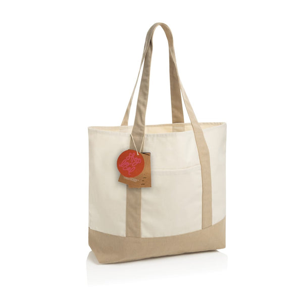 Shopper 350gm2 SHOP LOCAL in cotone riciclato AWARE™ - personalizzabile con logo