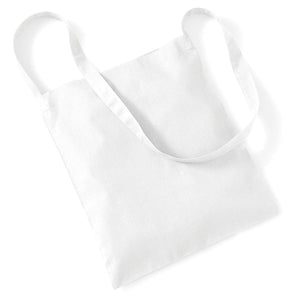 Shopper a Tracolla in Cotone bianco / UNICA - personalizzabile con logo