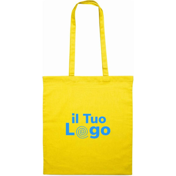 Shopper colorata 140gr - personalizzabile con logo - giallo