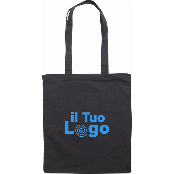 Shopper colorata 140gr - personalizzabile con logo - nero