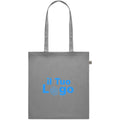 Shopper grigia in cotone riciclato - personalizzabile con logo