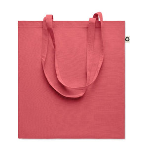 Shopper colorata in cotone riciclato - personalizzabile con logo