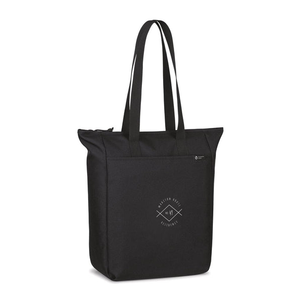 Shopper con cerniera Renew in rPET AWARE™ - personalizzabile con logo