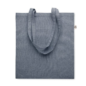 Shopper con manici lunghi blu - personalizzabile con logo