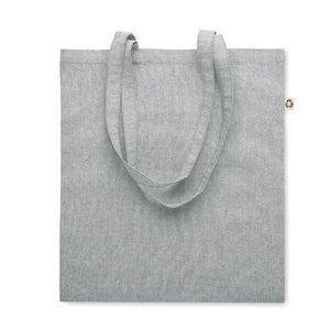 Shopper con manici lunghi grigio - personalizzabile con logo