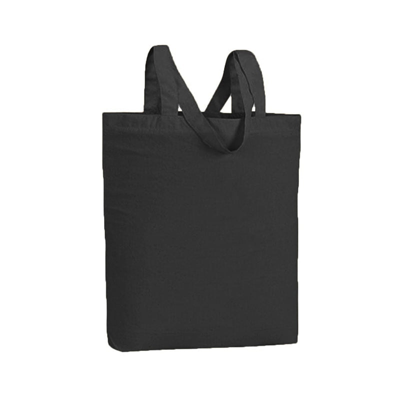 Shopper Cotone Promo nero / UNICA - personalizzabile con logo