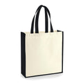 Shopper Cotone Super Pesante beige/nero / UNICA - personalizzabile con logo