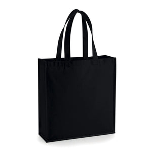 Shopper Cotone Super Pesante nero / UNICA - personalizzabile con logo