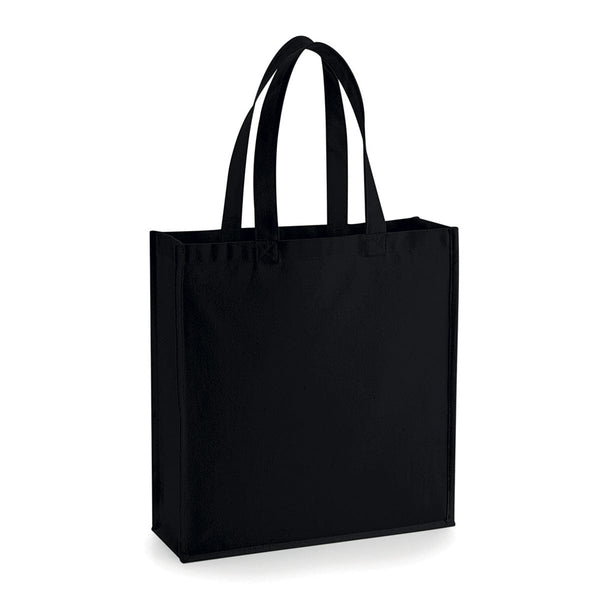 Shopper Cotone Super Pesante nero / UNICA - personalizzabile con logo