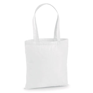 Shopper Deluxe in Cotone bianco / UNICA - personalizzabile con logo