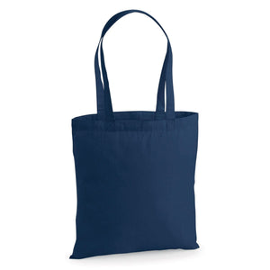 Shopper Deluxe in Cotone blu navy / UNICA - personalizzabile con logo