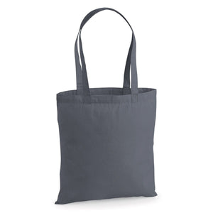 Shopper Deluxe in Cotone grigio scuro / UNICA - personalizzabile con logo