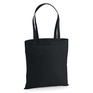 Shopper Deluxe in Cotone nero / UNICA - personalizzabile con logo