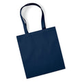 Shopper Deluxe in Cotone Organico blu navy / UNICA - personalizzabile con logo