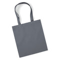 Shopper Deluxe in Cotone Organico grigio scuro / UNICA - personalizzabile con logo