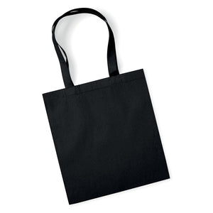 Shopper Deluxe in Cotone Organico nero / UNICA - personalizzabile con logo