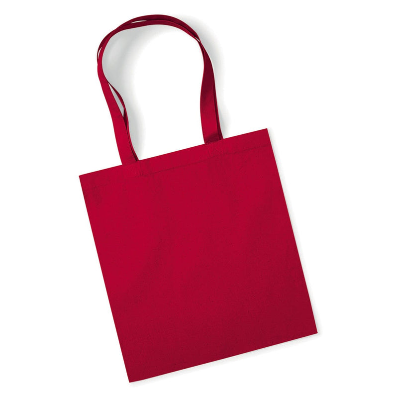 Shopper Deluxe in Cotone Organico rosso / UNICA - personalizzabile con logo