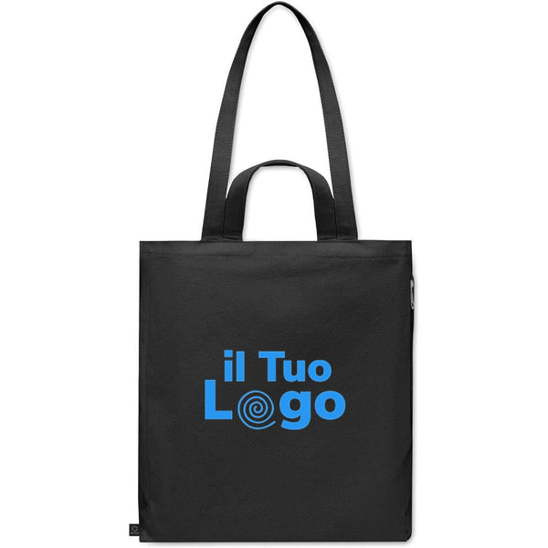 Shopper doppio manico in cotone riciclato - personalizzabile con logo