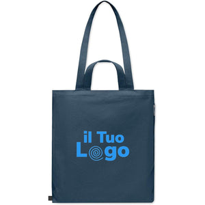 Shopper doppio manico in cotone riciclato - personalizzabile con logo