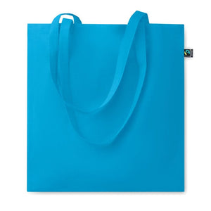 Shopper equosolidale 140gr/m² Turchese - personalizzabile con logo