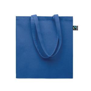 Shopper Fairtrade 180 gr colorata soffietto - personalizzabile con logo