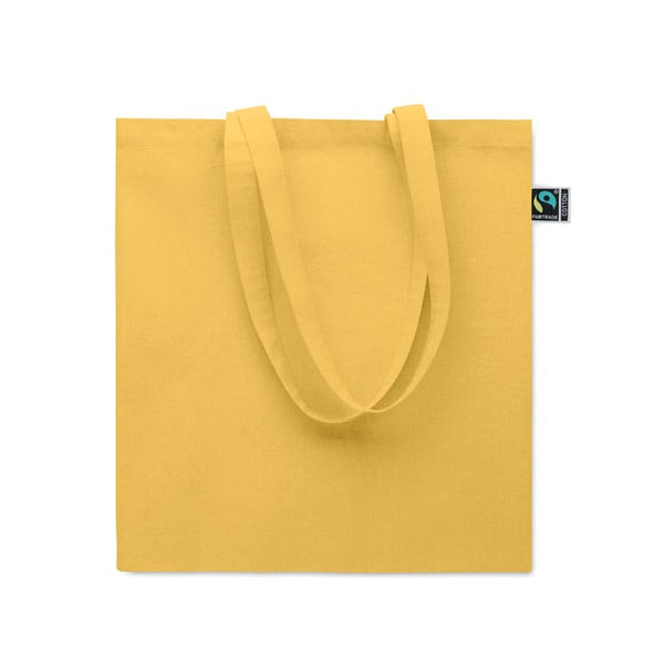 Shopper Fairtrade 180 gr colorata soffietto - personalizzabile con logo